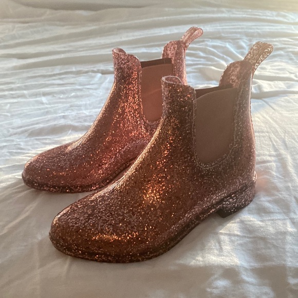 Old Navy Kids Pink Sparkled Boots - Picture 1 of 4